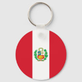 Peru-Flagge Schlüsselanhänger (Rückseite)