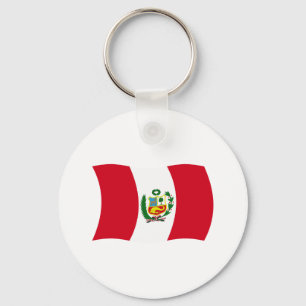 Peru-Flagge Schlüsselanhänger