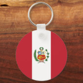 Peru-Flagge Schlüsselanhänger (Vorderseite)
