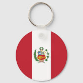 Peru-Flagge Schlüsselanhänger (Rückseite)