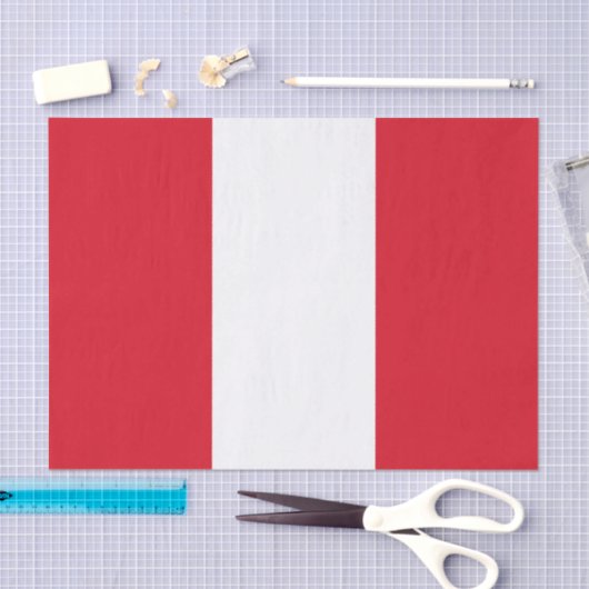 Peru-Flagge Seidenpapier (Handwerk)
