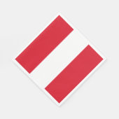 Peru-Flagge Serviette (Ecke)