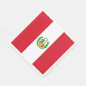 Peru-Flagge Serviette (Ecke)