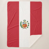 Peru-Flagge Sherpadecke (Vorderseite)