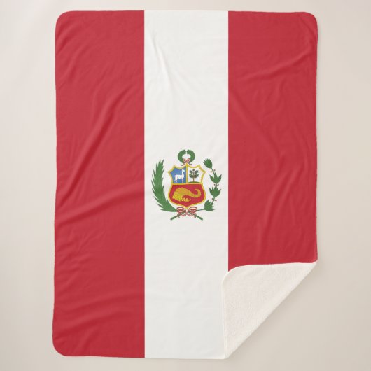 Peru-Flagge Sherpadecke (Vorderseite)