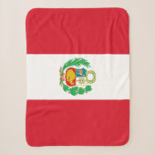 Peru-Flagge Sherpadecke (Vorderseite)