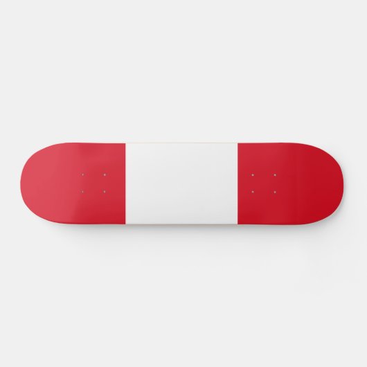 Peru-Flagge Skateboard (Horizontal)