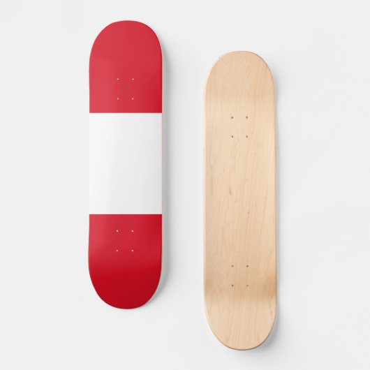 Peru-Flagge Skateboard (Vorderseite)