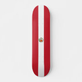 Peru-Flagge Skateboard (Vorne)
