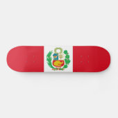 Peru-Flagge Skateboard (Horizontal)