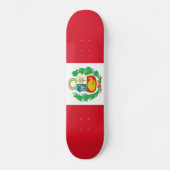 Peru-Flagge Skateboard (Vorderseite)