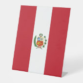 Peru-Flagge Sockelschild (Vorderseite)