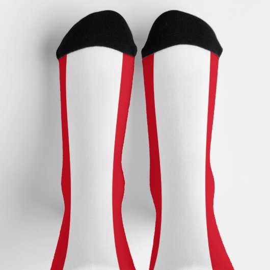 Peru-Flagge Socken (Oben)