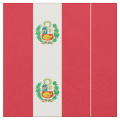 Peru-Flagge Stoff (Nahaufnahme)