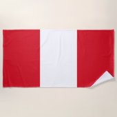 Peru-Flagge Strandtuch (Vorderseite)