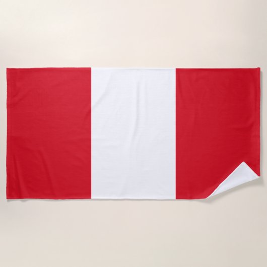 Peru-Flagge Strandtuch (Vorderseite)