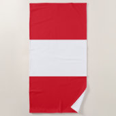 Peru-Flagge Strandtuch (Vorderseite)