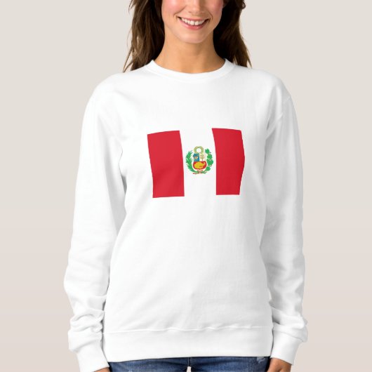 Peru-Flagge Sweatshirt (Vorderseite)