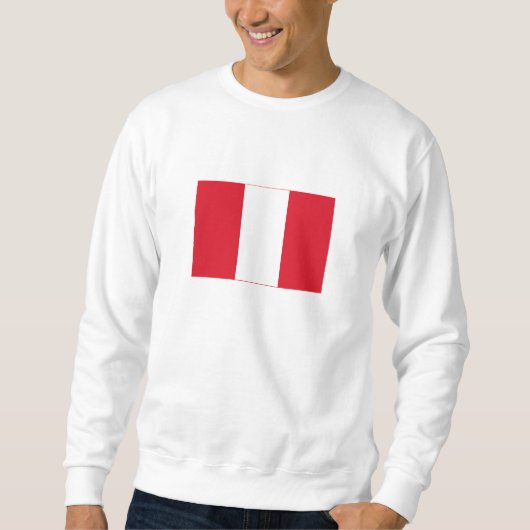 Peru-Flagge Sweatshirt (Vorderseite)