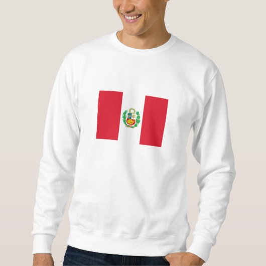 Peru-Flagge Sweatshirt (Vorderseite)