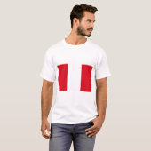 Peru-Flagge T-Shirt (Vorne ganz)