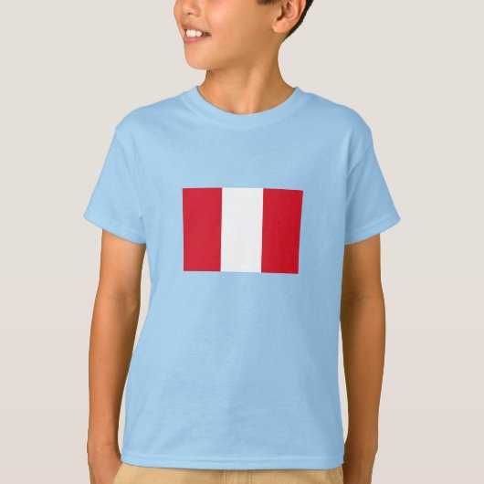 Peru-Flagge T-Shirt (Vorderseite)