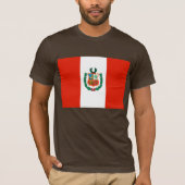 Peru-Flagge T-Shirt (Vorderseite)