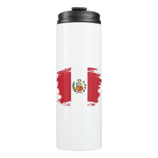 Peru-Flagge Thermosbecher (Vorderseite)