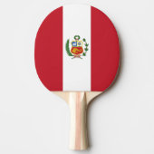 Peru-Flagge Tischtennis Schläger (Vorderseite)