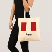 Peru-Flagge Tragetasche (Vorderseite (Produkt))