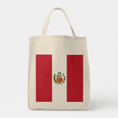 Peru-Flagge Tragetasche (Rückseite)