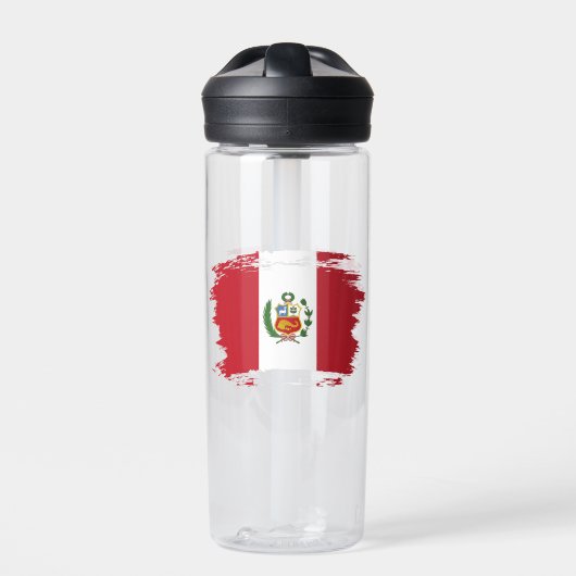 Peru-Flagge Trinkflasche (Vorderseite)