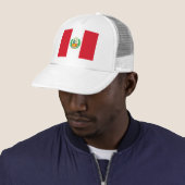 Peru-Flagge Truckerkappe (Beispiel)