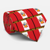 Peru-Flagge und COA Krawatte (Gerollt)