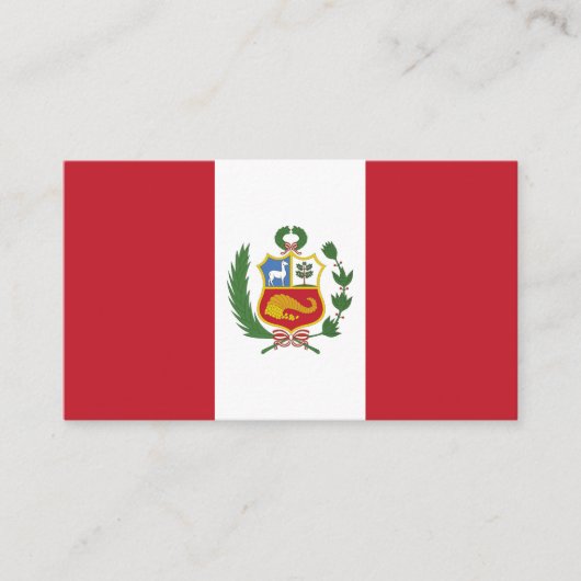 Peru-Flagge Visitenkarte (Vorderseite)