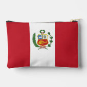Peru-Flagge Zubehörtasche (Rückseite)