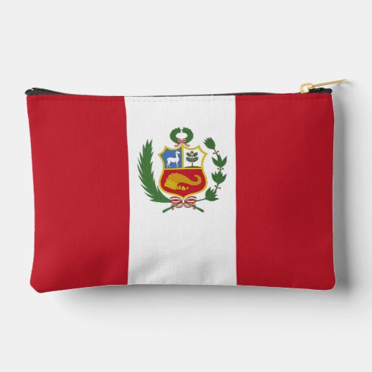 Peru-Flagge Zubehörtasche (Rückseite)