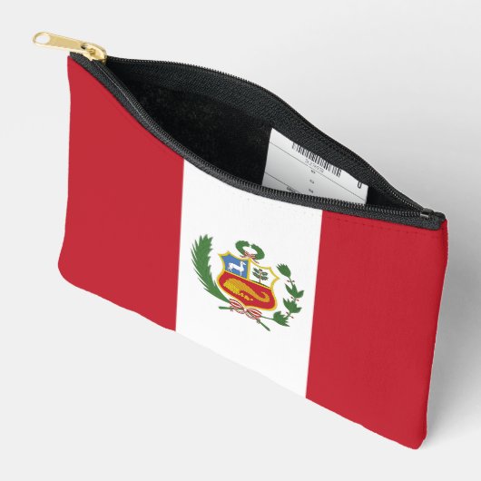 Peru-Flagge Zubehörtasche (Offen)