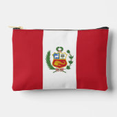 Peru-Flagge Zubehörtasche (Vorderseite)