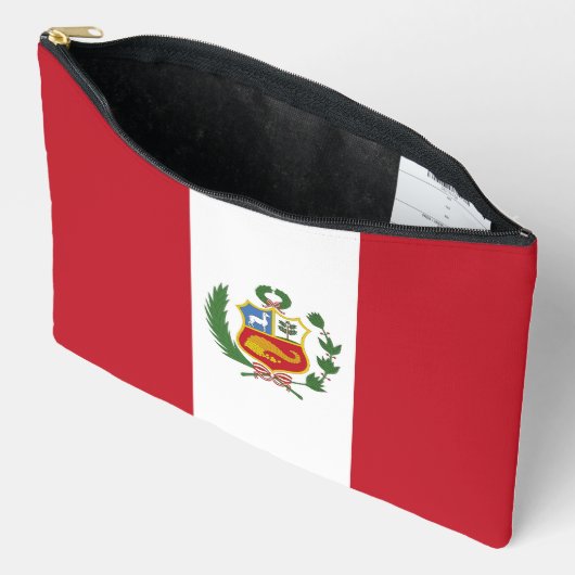 Peru-Flagge Zubehörtasche (Offen)