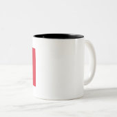 Peru-Flagge Zweifarbige Tasse (VorderseiteRechts)