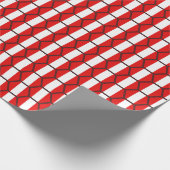 Peru-Flaggen-Bienenwaben-Packpapier Geschenkpapier (Ecke)