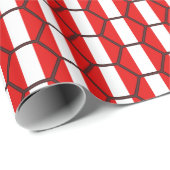 Peru-Flaggen-Bienenwaben-Packpapier Geschenkpapier (Rolleneckpunkt)