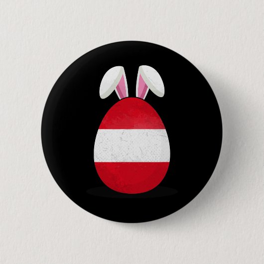 Peru-Flaggen-Ei-Hasenohren Peruanischer Ostersonnt Button (Vorderseite)
