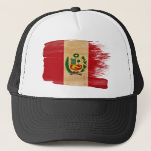 Peru-Flaggen-Fernlastfahrer-Hut Truckerkappe