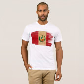 Peru-Flaggen-T - Shirt (Vorne ganz)