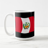 Peru-Flaggen-Tasse Kaffeetasse (Links)