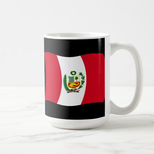 Peru-Flaggen-Tasse Kaffeetasse (Rechts)