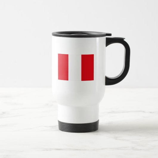 Peru-Flaggen-Tasse Reisebecher (Rechts)