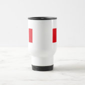 Peru-Flaggen-Tasse Reisebecher (Mittel)